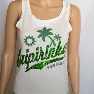 Brazilian Sequined Tank Top - Size M - #1- #0160